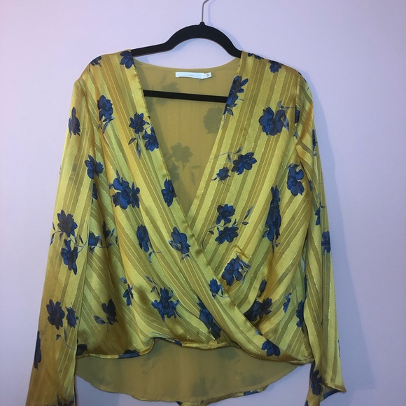 Aptos Mustard Yellow Floral Print Long Sleeve Top - Picture 5 of 7
